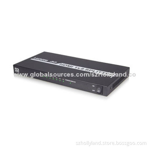 13V 1 x 8 HDMI Splitter, 3D/1,080P, UL, CCC, CE and FCC Marks